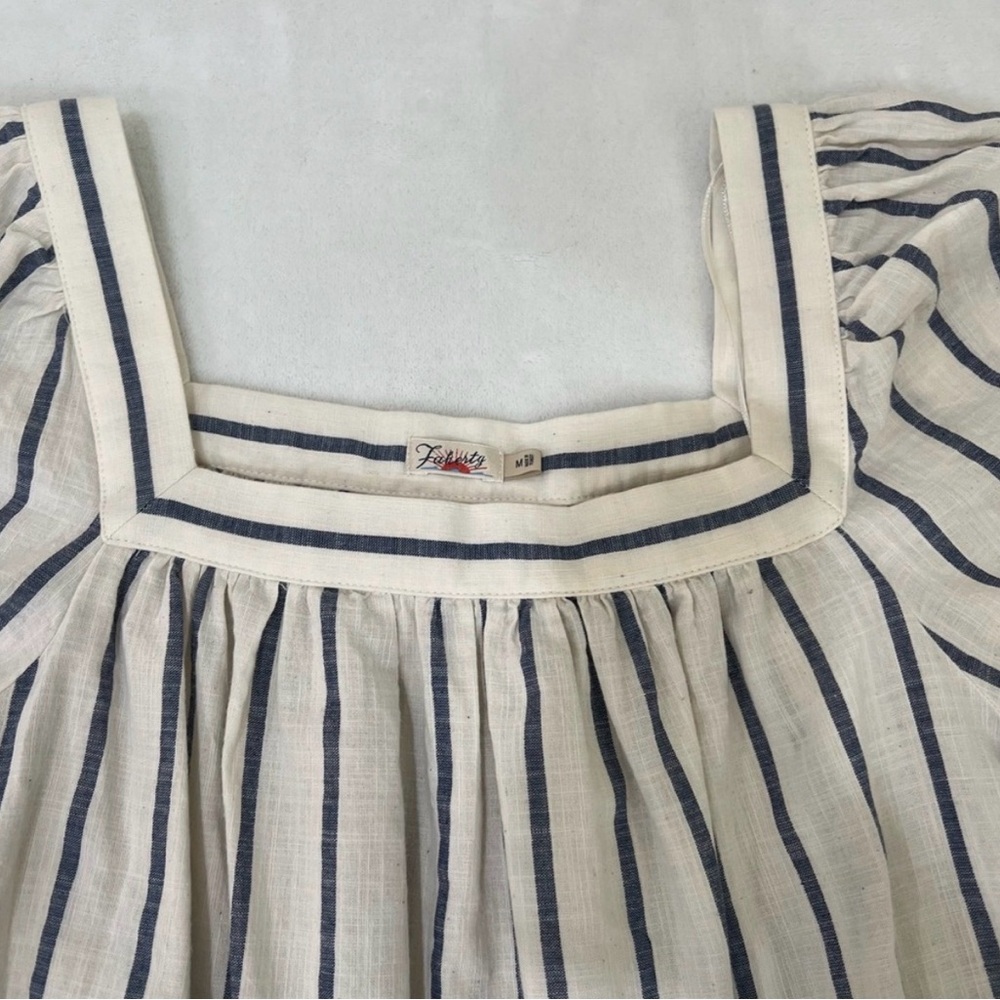 Faherty Phoenix Dress Striped Mini A-Line Puff Sleeve Square Neckline
Preppy Md - Picture 9 of 11